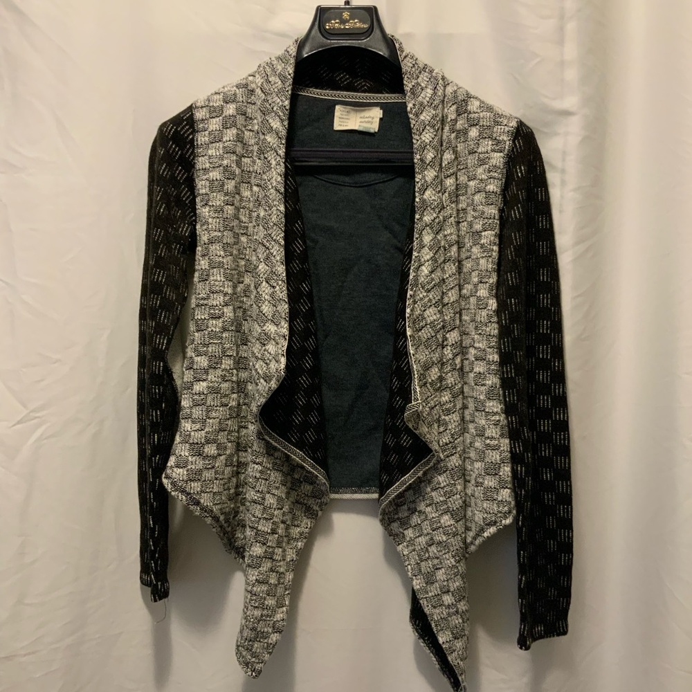 Anthropologie Saturday Sunday Knit Front Cardigan Sweater M
